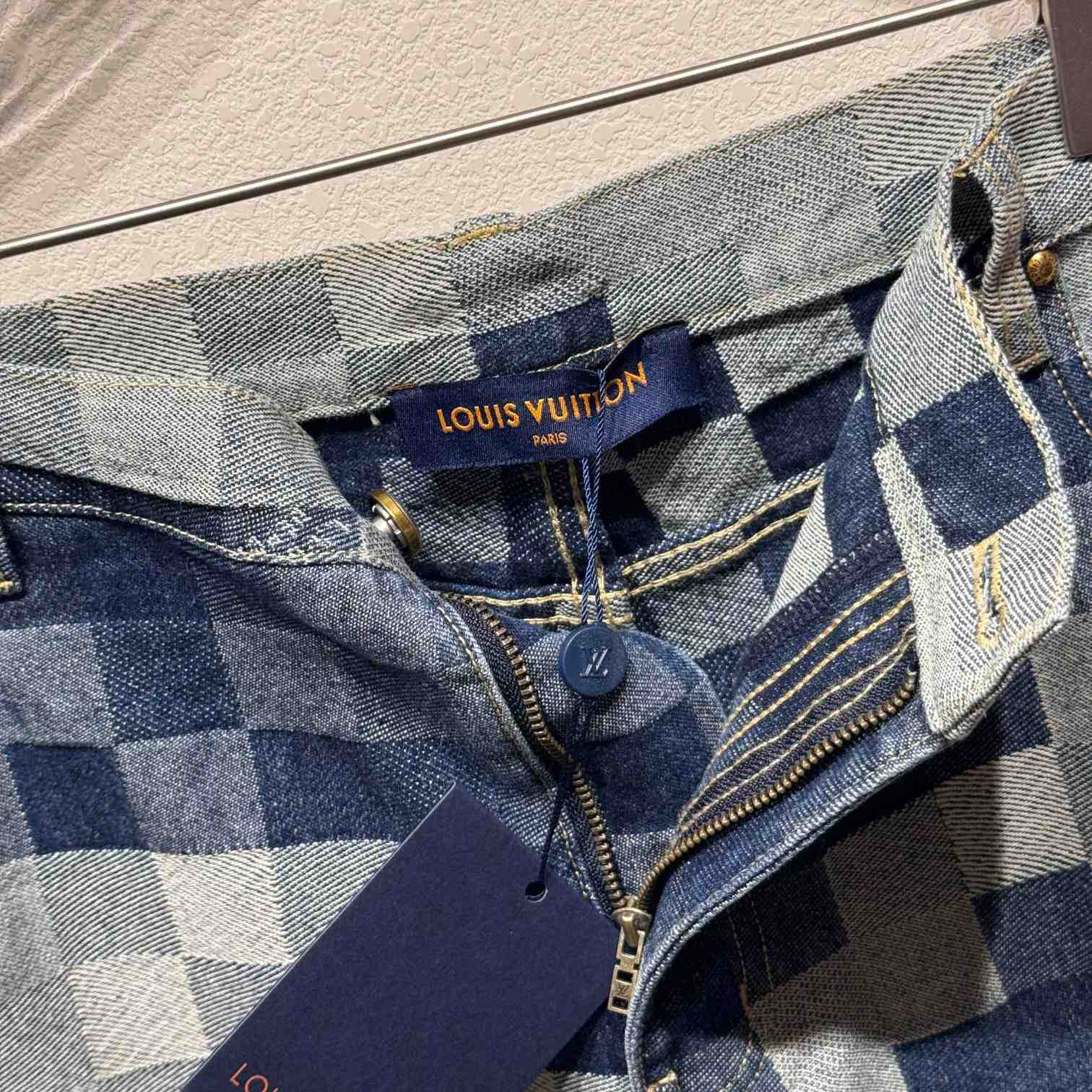 Louis Vuitton Damier Denim Shorts - EUR FASHION