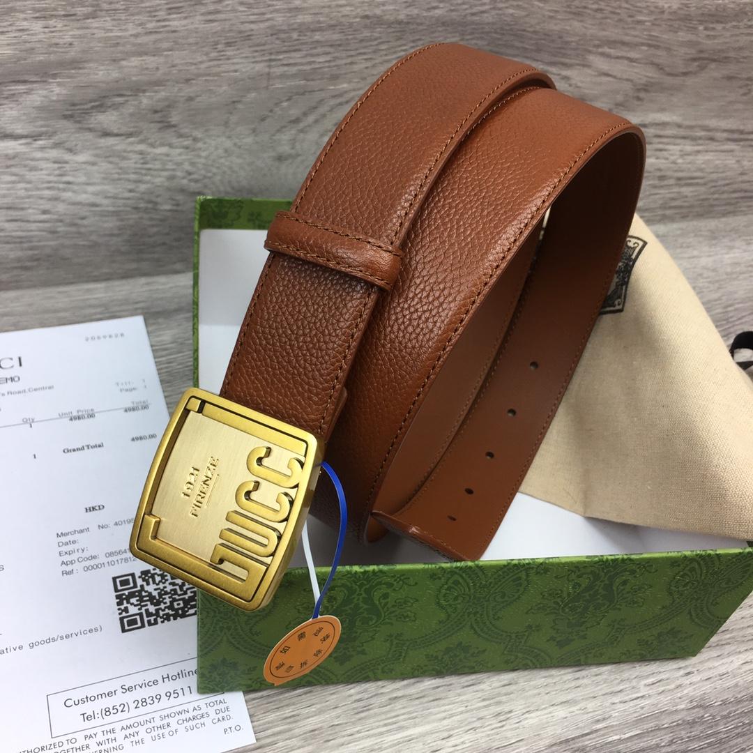 Gucci Leather Belt  35mm - EUR FASHION