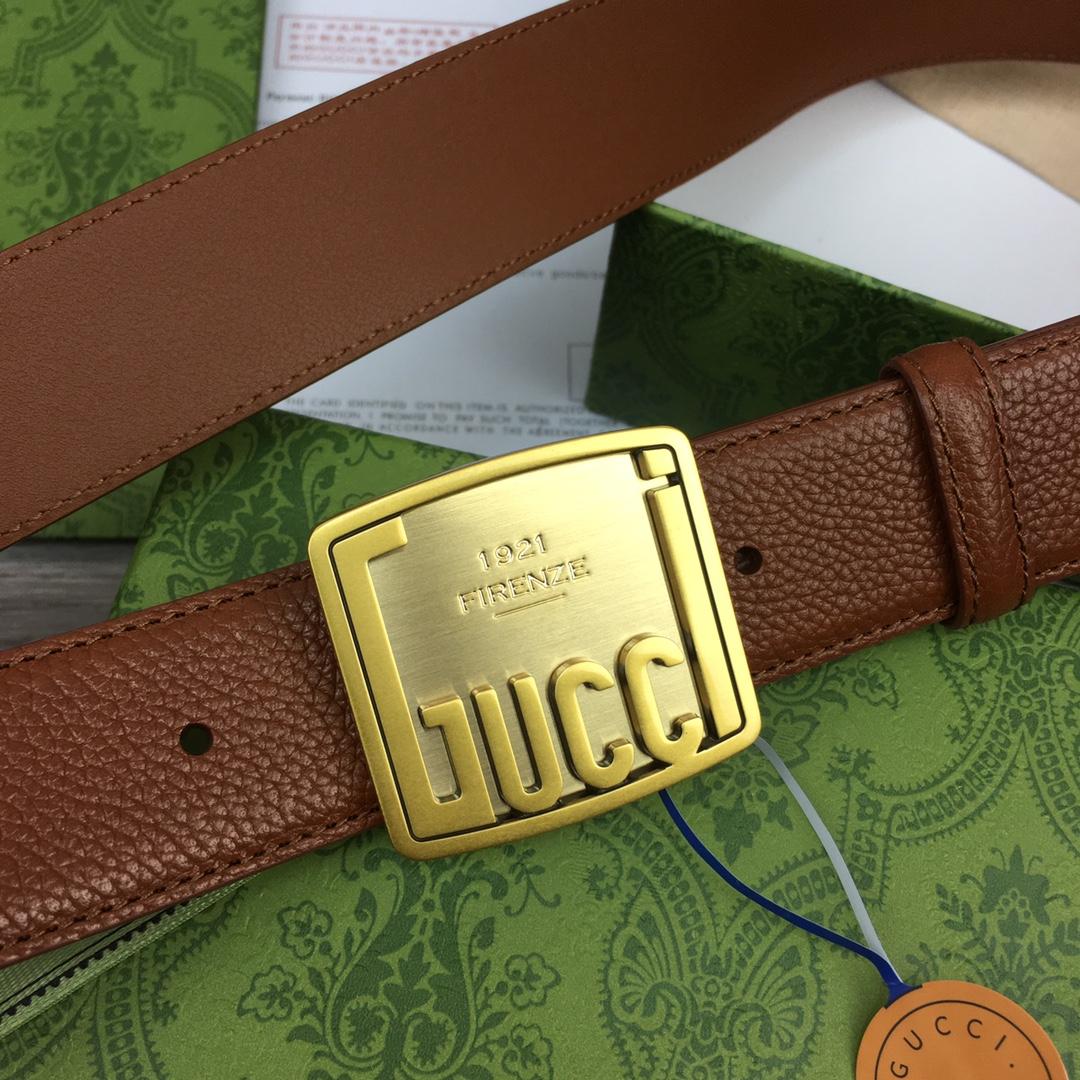 Gucci Leather Belt  35mm - EUR FASHION