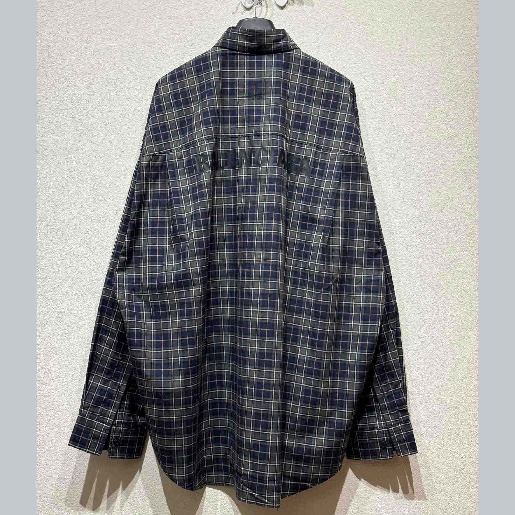 Balenciaga Plaid Long-sleeved Shirt - EUR FASHION