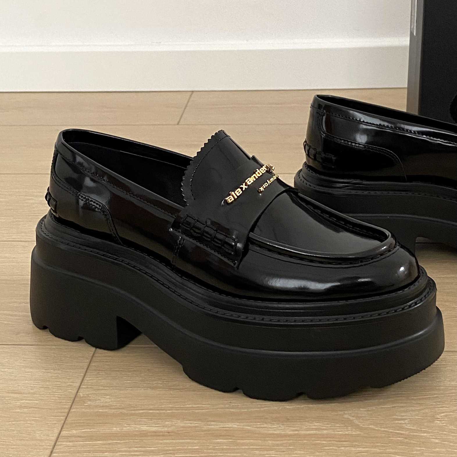 Alexander Wang Carter Platform Loafer In Leather - EUR FASHION