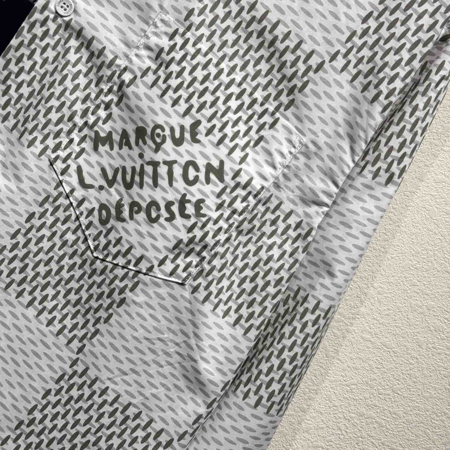 Louis Vuitton Damier Long-Sleeved Classic Cotton Shirt   1AFJDA - EUR FASHION