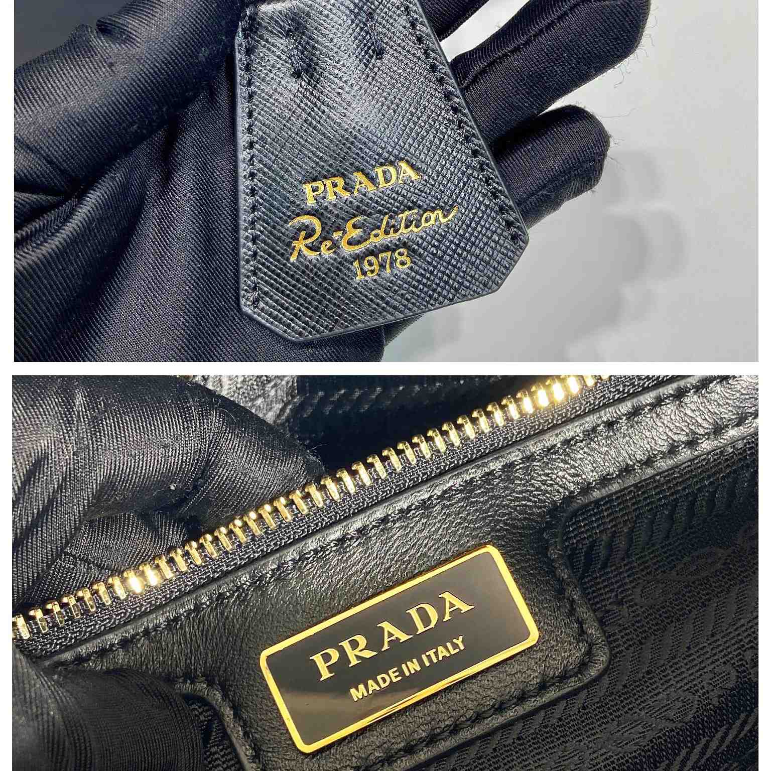 Prada Re-Edition 1978 Medium Re-Nylon And Saffiano Leather Top-handle Bag - EUR FASHION