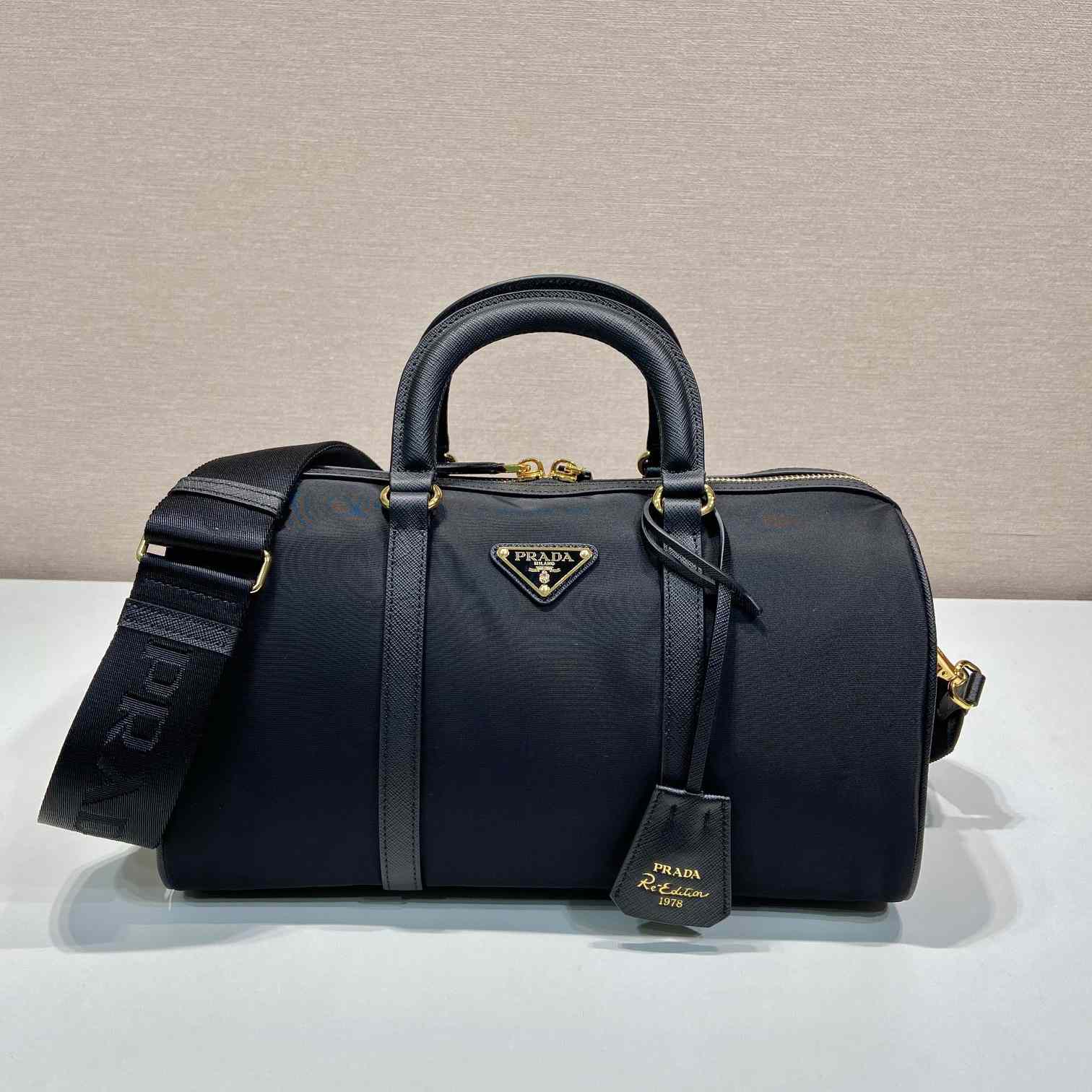 Prada Re-Edition 1978 Medium Re-Nylon And Saffiano Leather Top-handle Bag - EUR FASHION