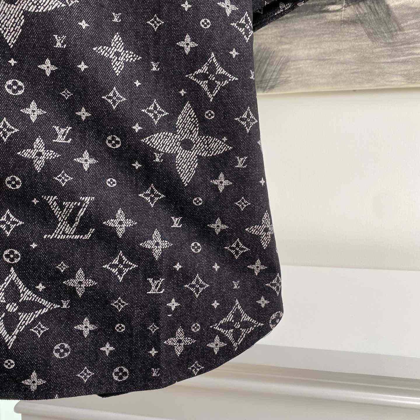 Louis Vuitton Monogram Denim Baseball Shirt - EUR FASHION