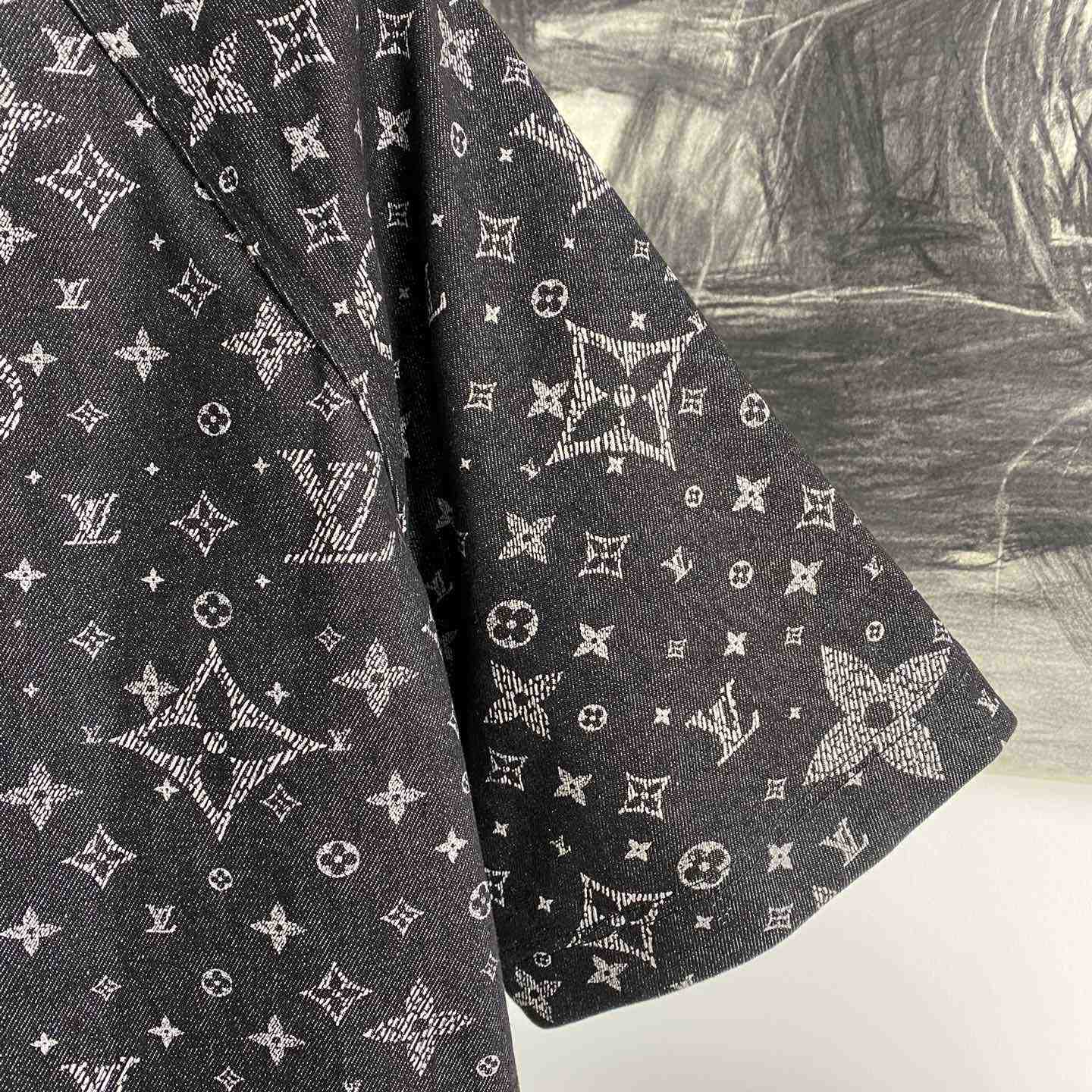 Louis Vuitton Monogram Denim Baseball Shirt - EUR FASHION