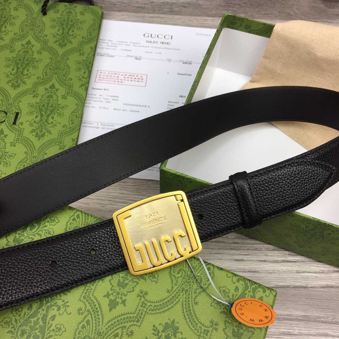 Gucci Leather Belt  35mm - EUR FASHION