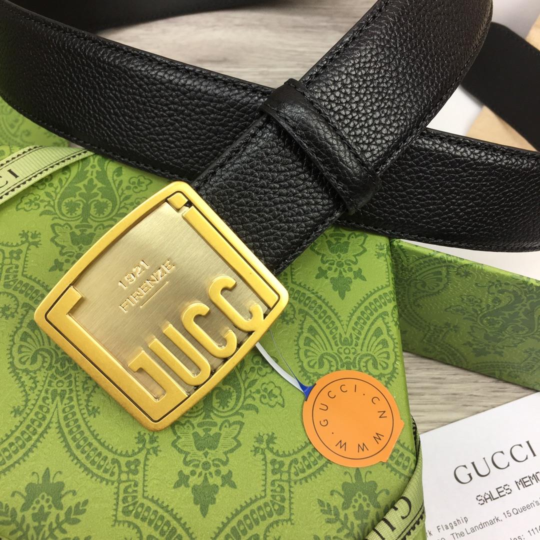 Gucci Leather Belt  35mm - EUR FASHION