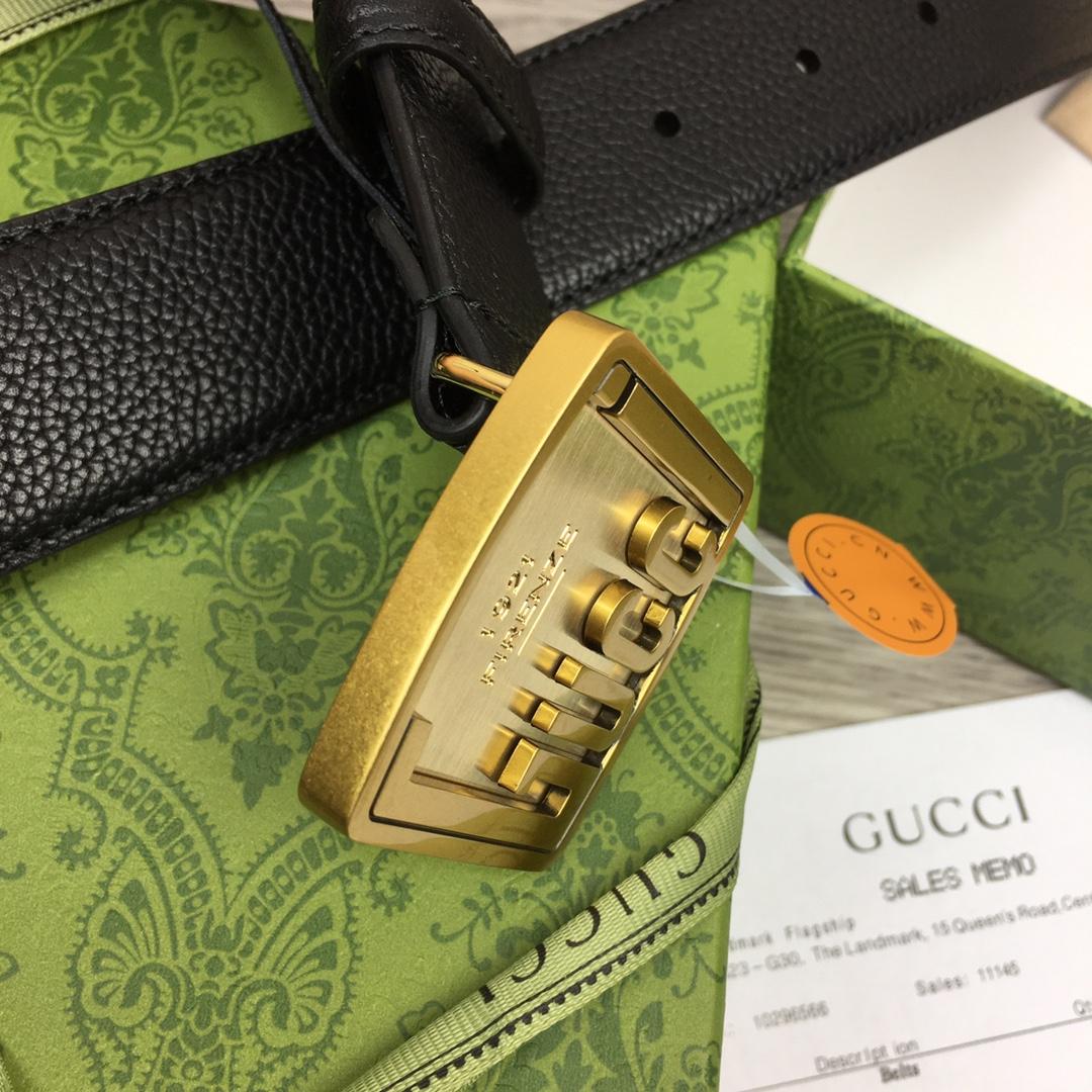 Gucci Leather Belt  35mm - EUR FASHION