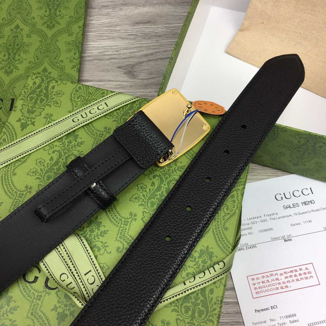 Gucci Leather Belt  35mm - EUR FASHION