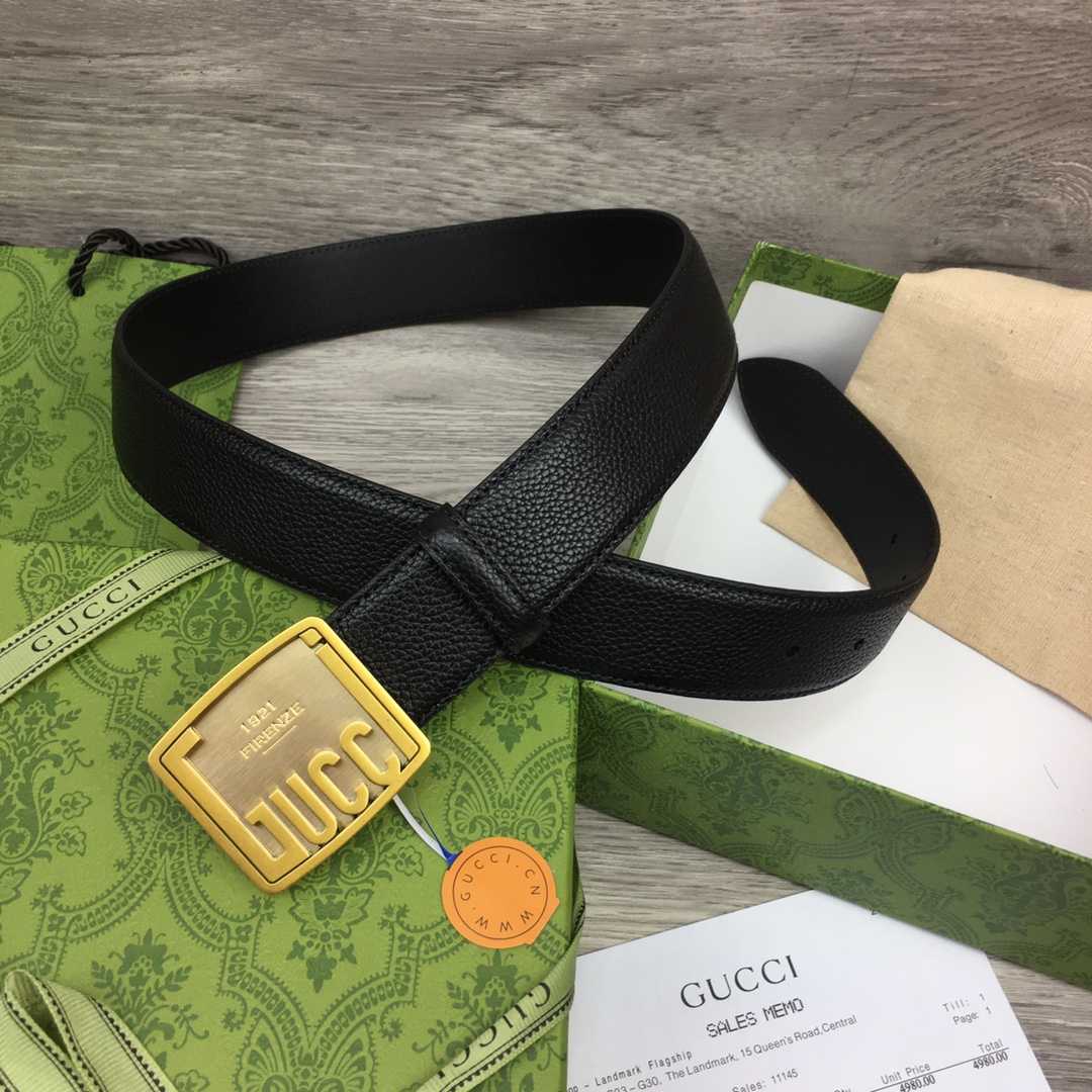 Gucci Leather Belt  35mm - EUR FASHION