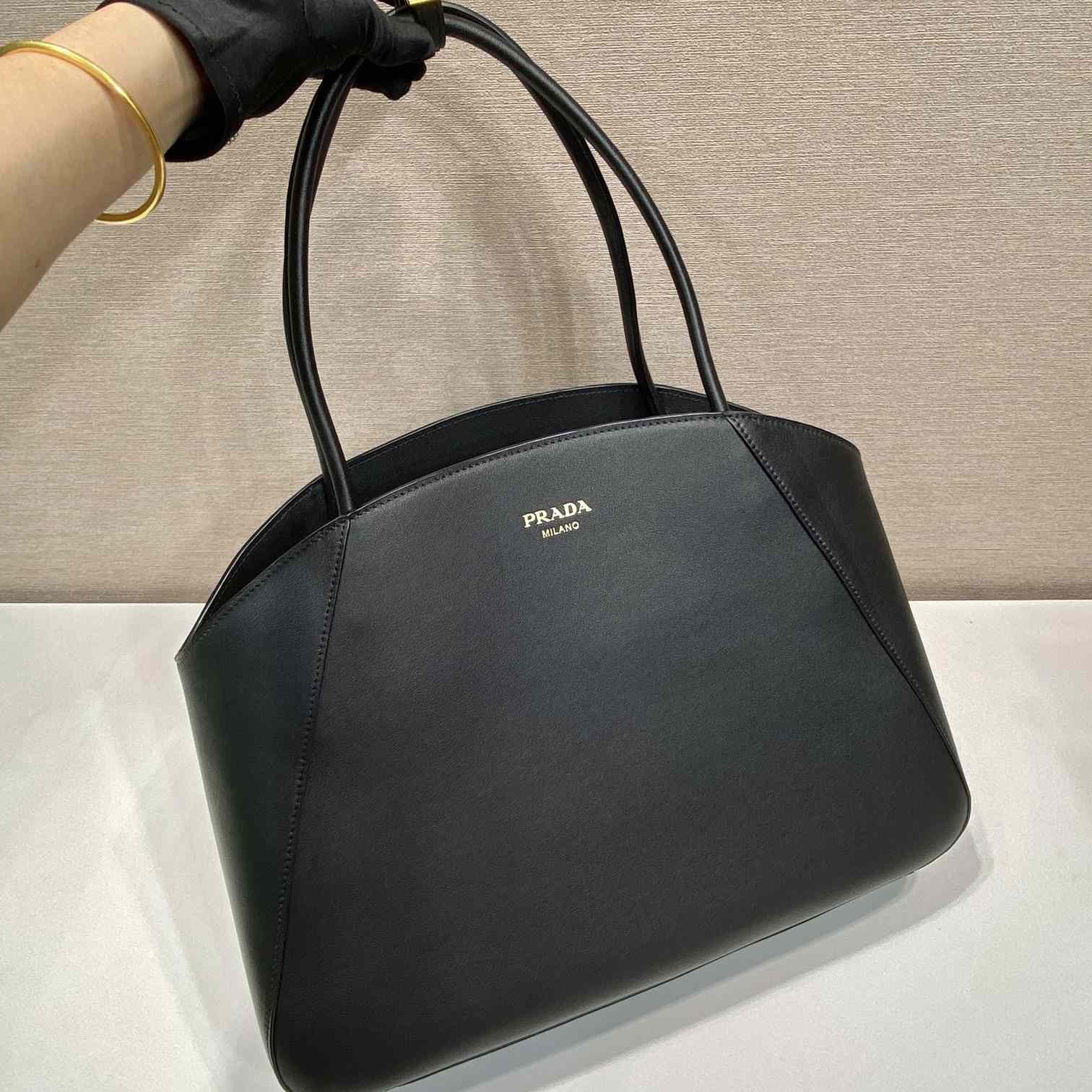 Prada Large Leather Tote Bag - EUR FASHION