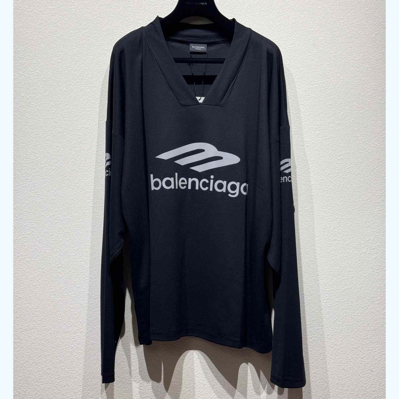 Balenciaga 3B Sports Icon Ski Long Sleeve T-Shirt Large Fit In Black  - EUR FASHION