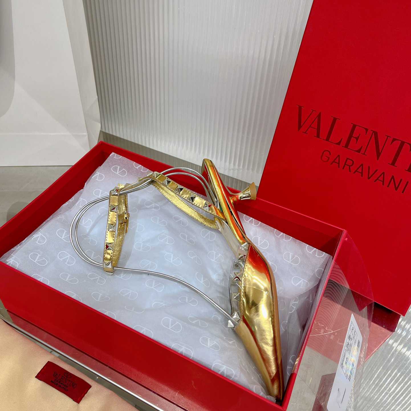 Valenti Garavani Rockstud Couture 58mm Mirrored Pumps - EUR FASHION