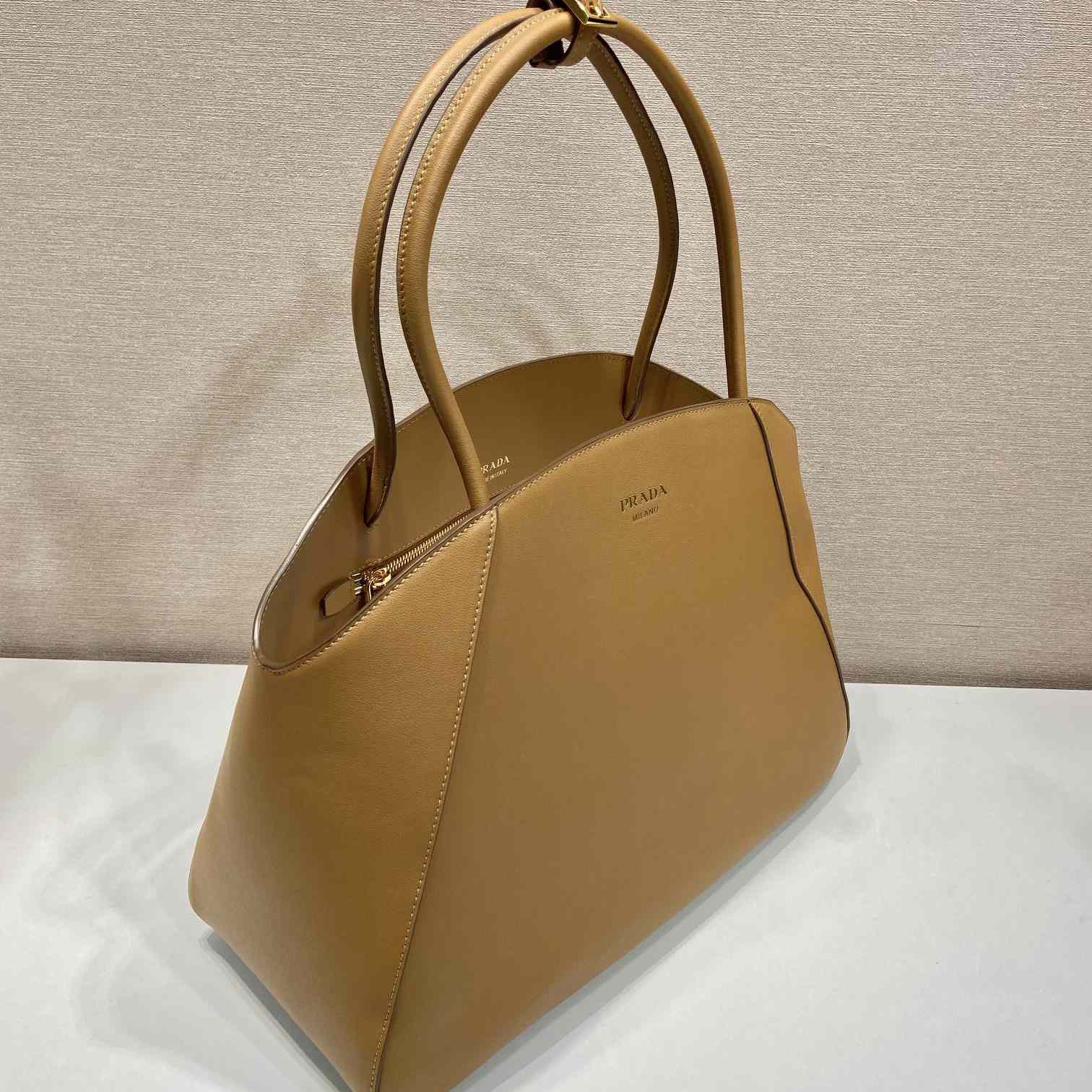 Prada Large Leather Tote Bag - EUR FASHION