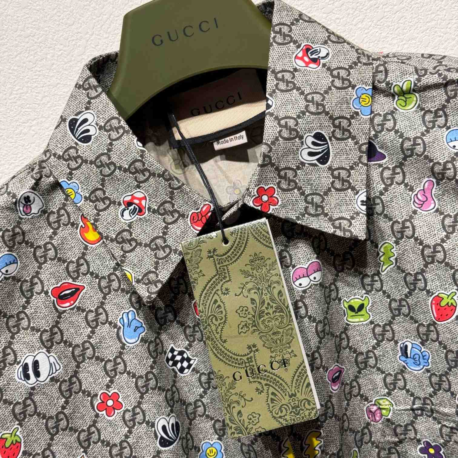 Gucci Cotton Poplin Shirt With Print - EUR FASHION