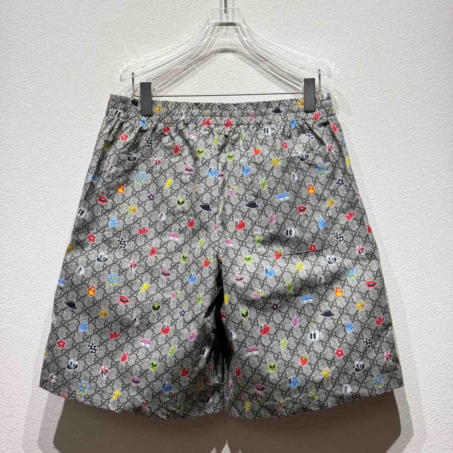 Gucci Cotton Short With Print - EUR FASHION