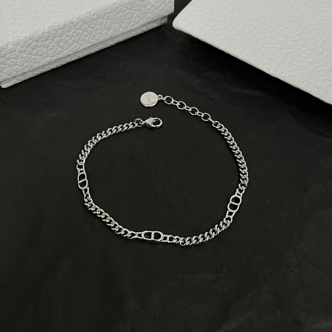 Dior CD Icon Thin Chain Link Bracelet - EUR FASHION