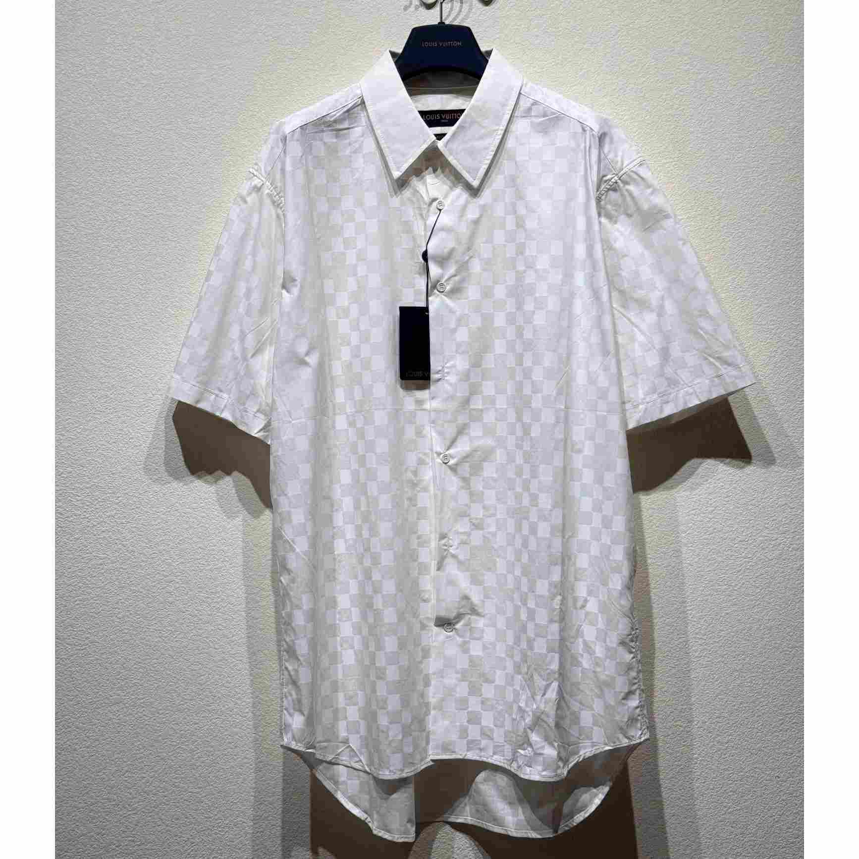 Louis Vuitton Short-Sleeved Cotton Shirt   1AFJW3 - EUR FASHION