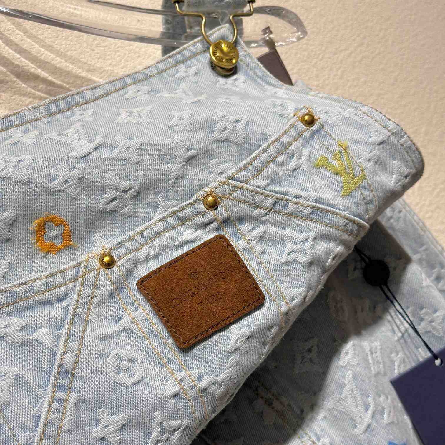 Louis Vuitton Monogram Denim Dungarees   1AFPVH - EUR FASHION