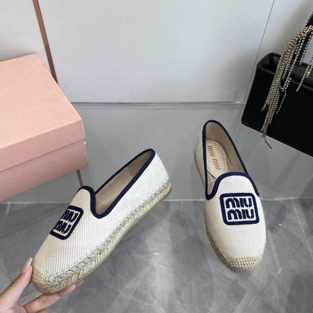 Miu Miu Cotton Drill Espadrilles - EUR FASHION