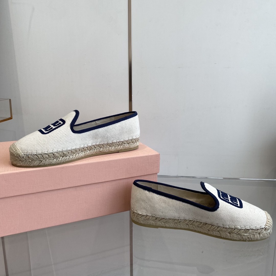 Miu Miu Cotton Drill Espadrilles - EUR FASHION