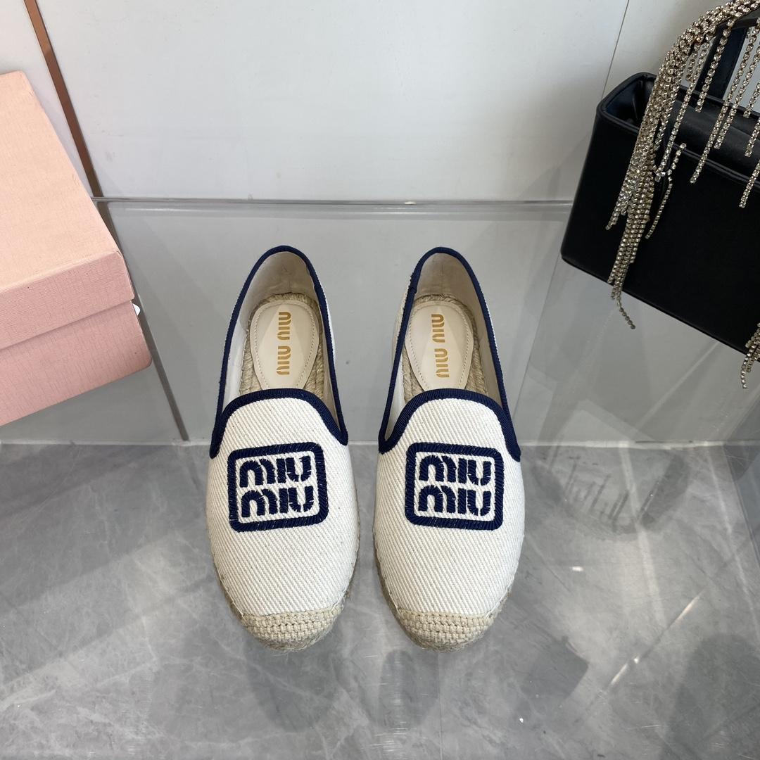 Miu Miu Cotton Drill Espadrilles - EUR FASHION