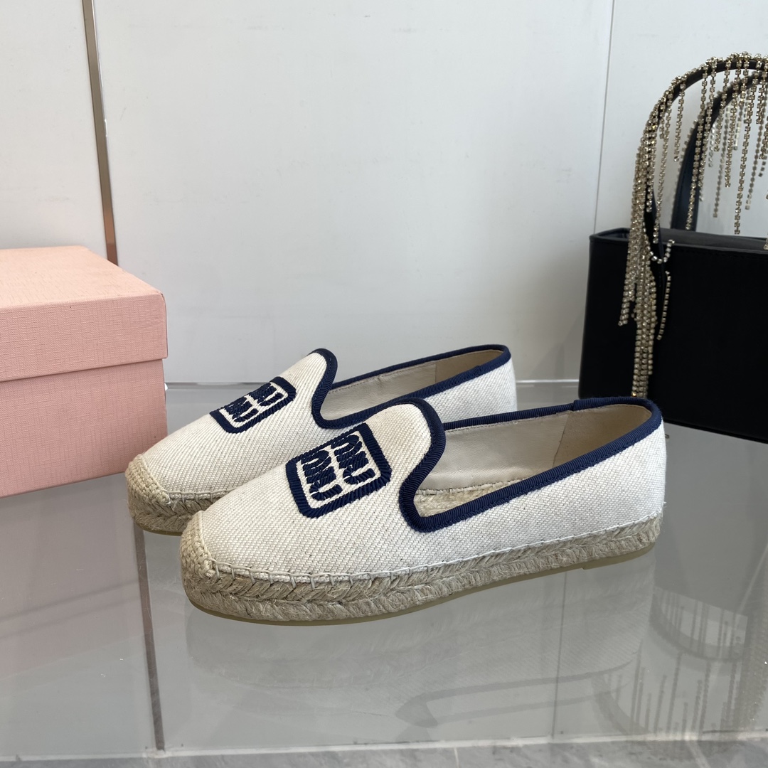 Miu Miu Cotton Drill Espadrilles - EUR FASHION