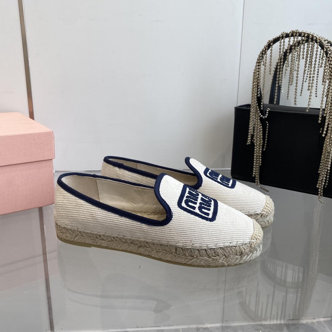 Miu Miu Cotton Drill Espadrilles - EUR FASHION