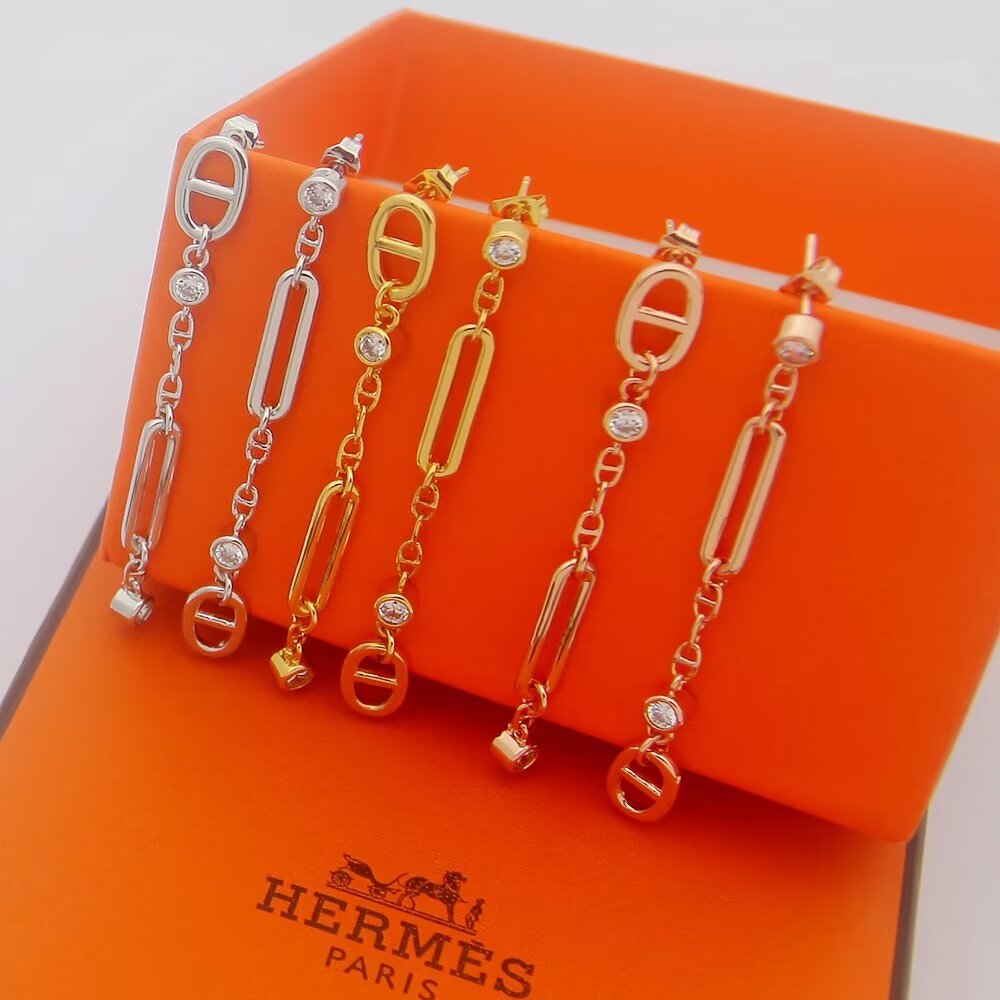 Hermes Chaine D'ancre Chaos Earrings - EUR FASHION