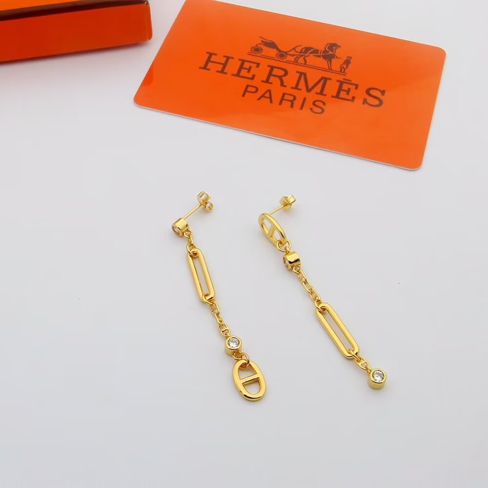 Hermes Chaine D'ancre Chaos Earrings - EUR FASHION