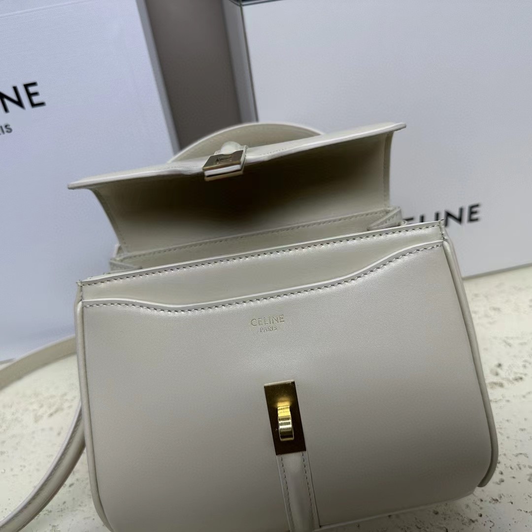 Celine Small 16 Bag In Satinated Calfskin  (17.5-14-7cm) - EUR FASHION