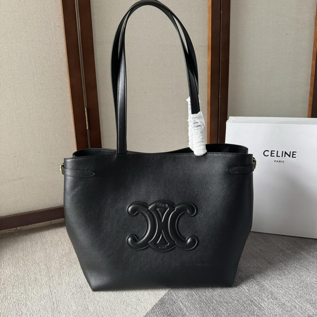 Celine Medium Cabas Anais Cuir Triomphe In Grained Calfskin - EUR FASHION