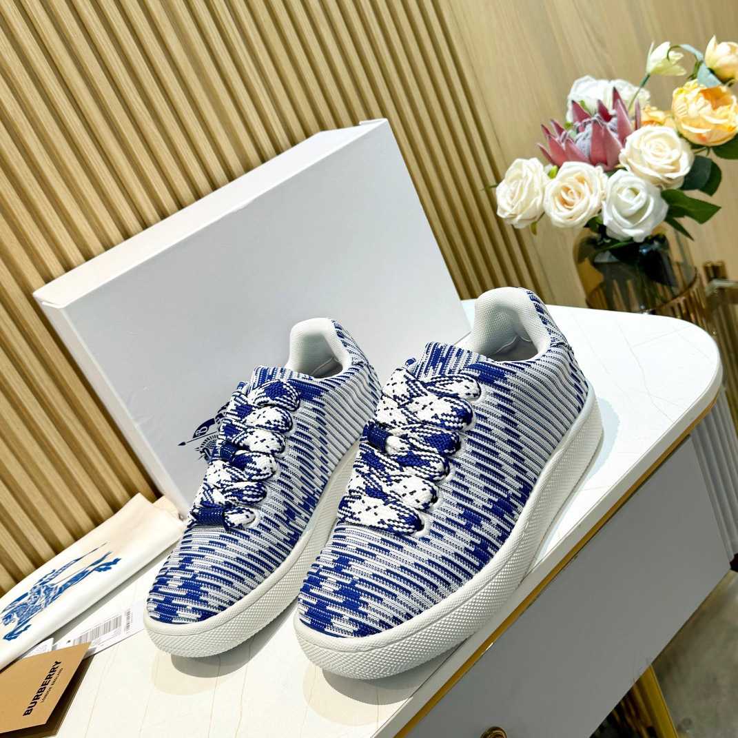 Burberry Check Knit Box Sneakers - EUR FASHION