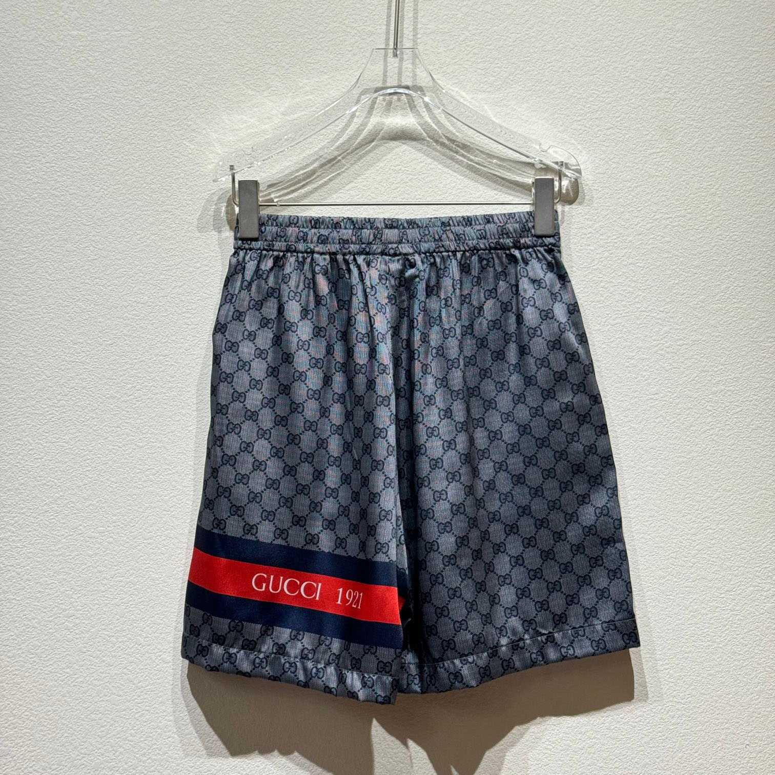 Gucci GG Nylon Jacquard Shorts - EUR FASHION