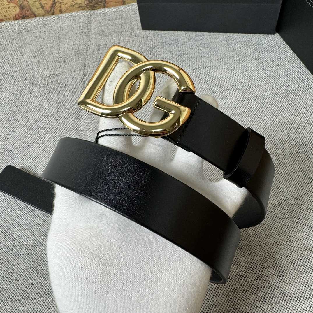 Dolce & Gabbana DG Logo-buckle Leather Belt   35mm - EUR FASHION