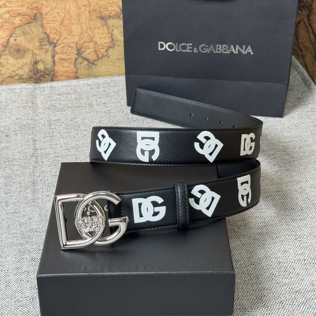 Dolce & Gabbana Logo-Printed Buckled Belt - EUR FASHION