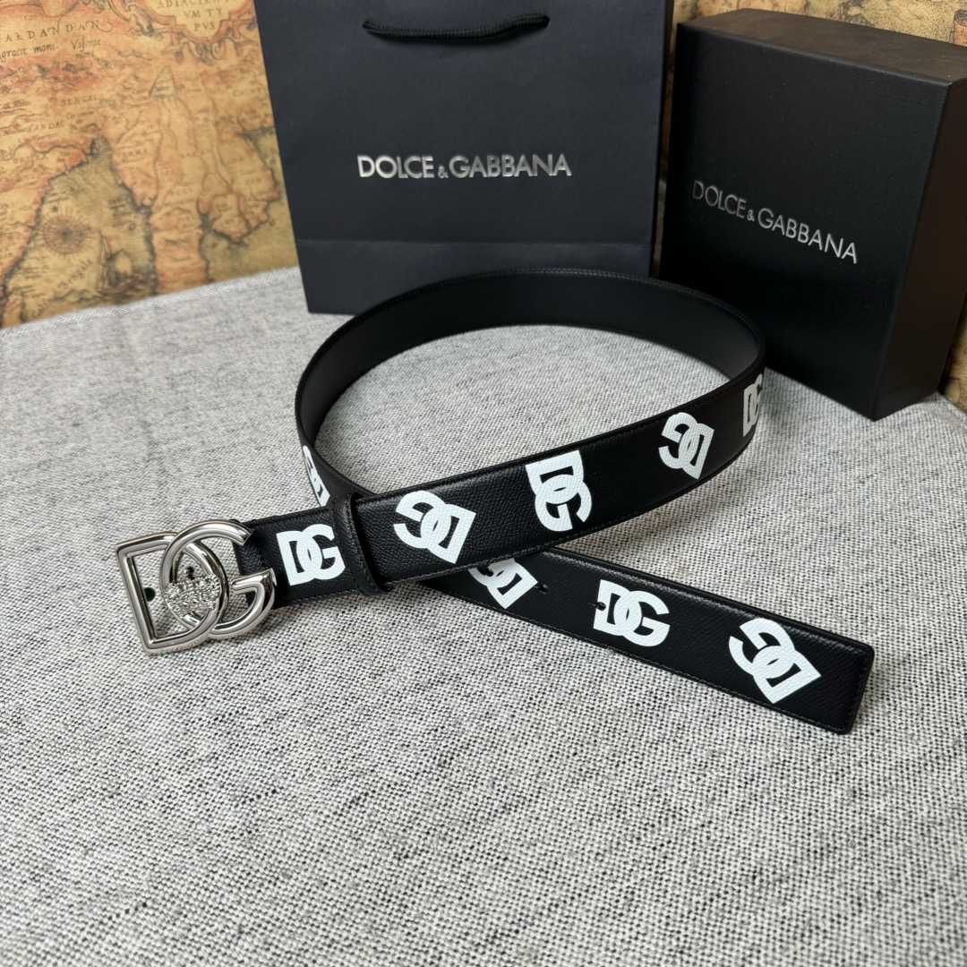 Dolce & Gabbana Logo-Printed Buckled Belt - EUR FASHION