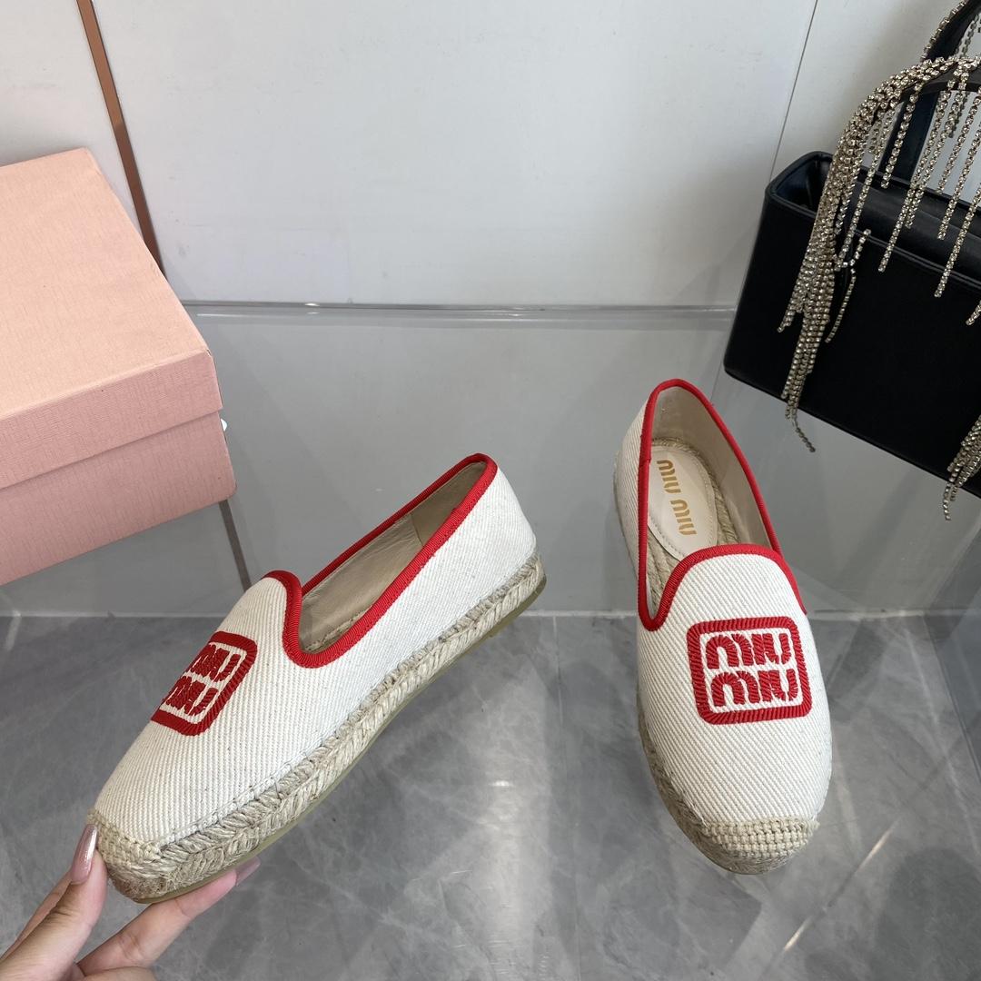 Miu Miu Cotton Drill Espadrilles - EUR FASHION