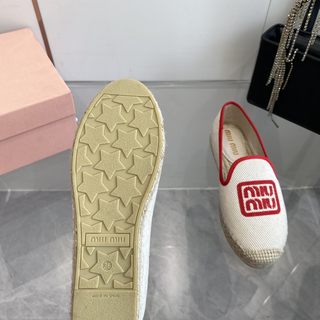 Miu Miu Cotton Drill Espadrilles - EUR FASHION