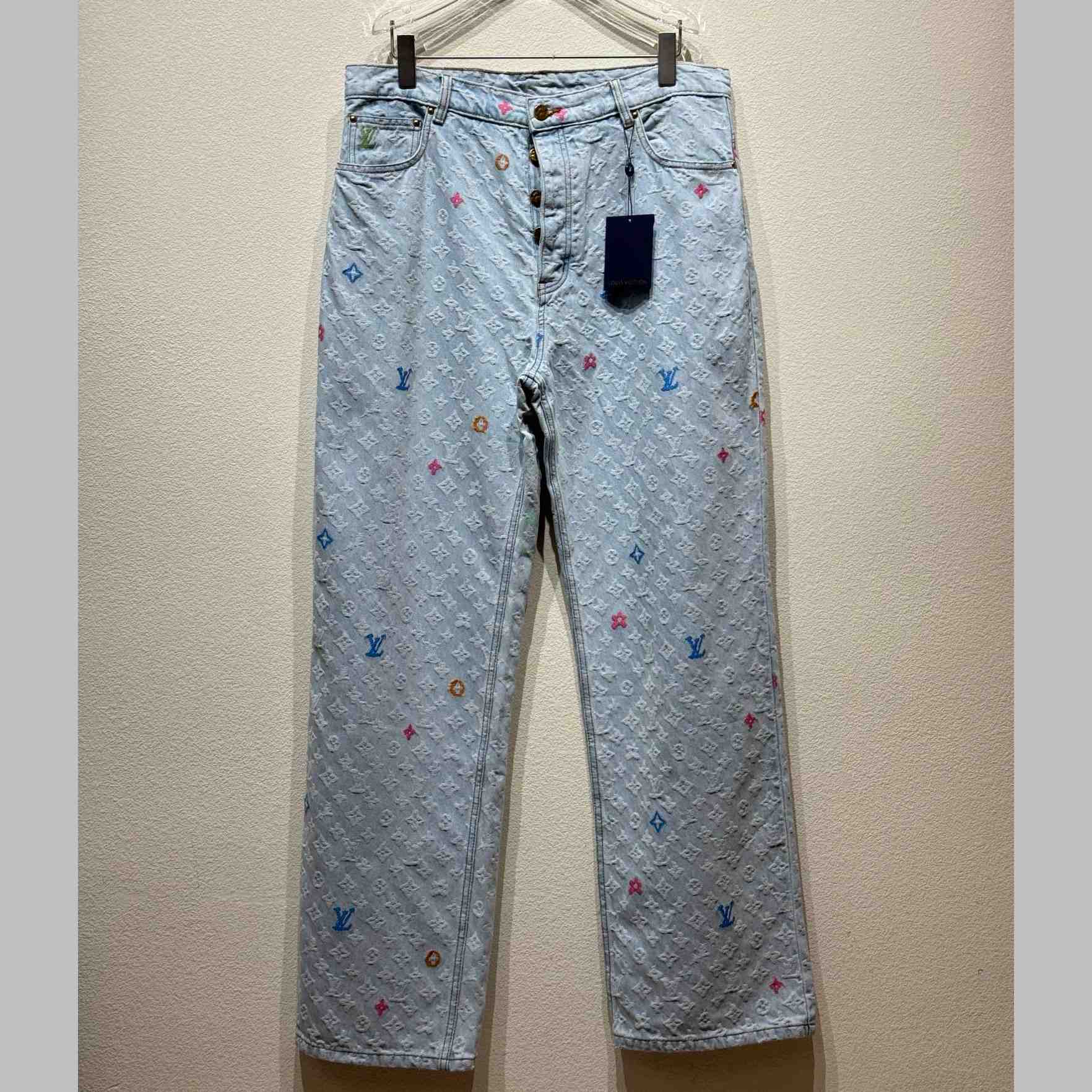 Louis Vuitton Monogram Denim Pants - EUR FASHION