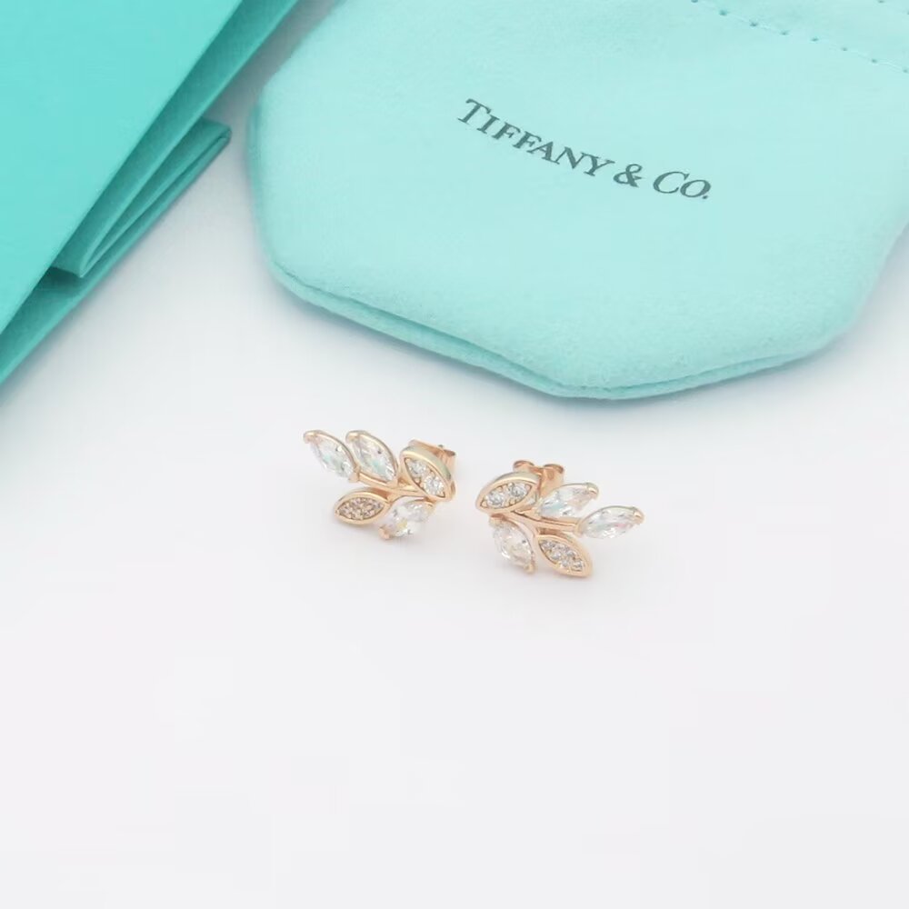 Tiffany & Co. Diamond Vine Earrings - EUR FASHION