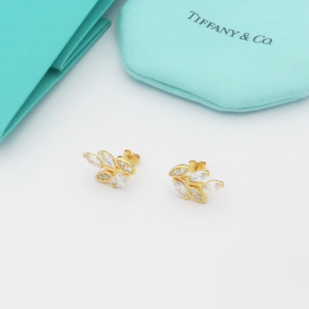 Tiffany & Co. Diamond Vine Earrings - EUR FASHION