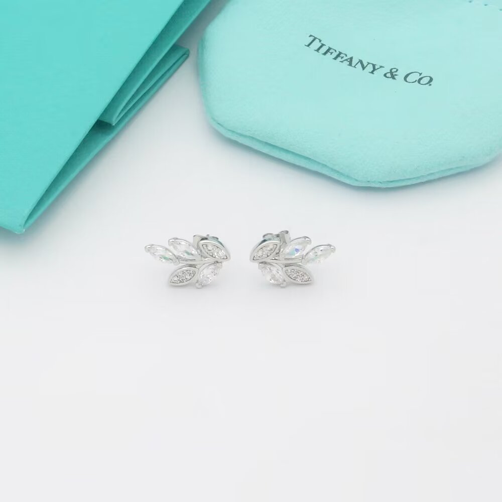 Tiffany & Co. Diamond Vine Earrings - EUR FASHION