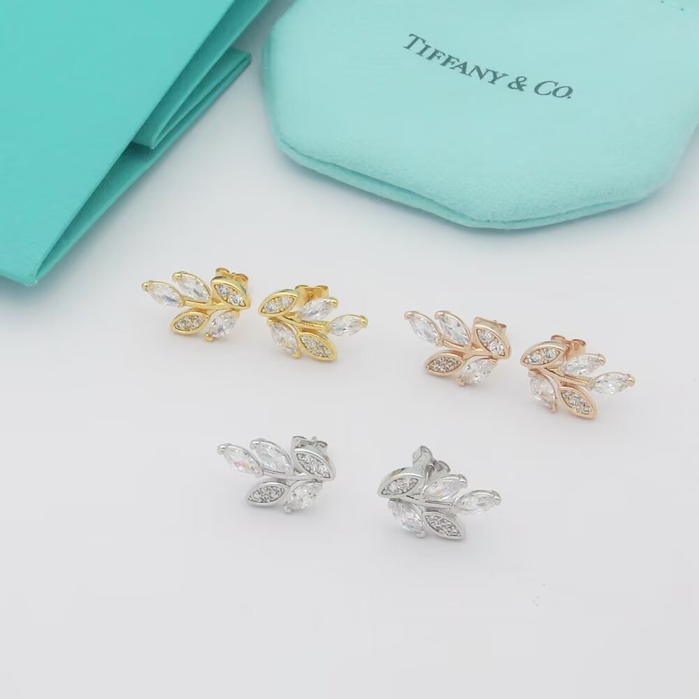 Tiffany & Co. Diamond Vine Earrings - EUR FASHION