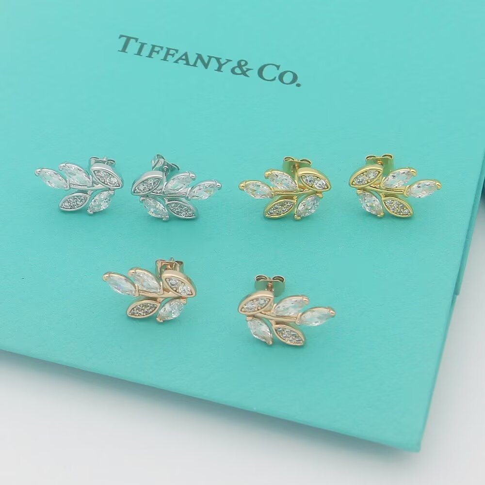 Tiffany & Co. Diamond Vine Earrings - EUR FASHION