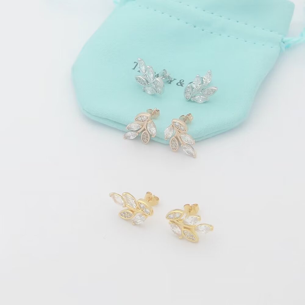 Tiffany & Co. Diamond Vine Earrings - EUR FASHION