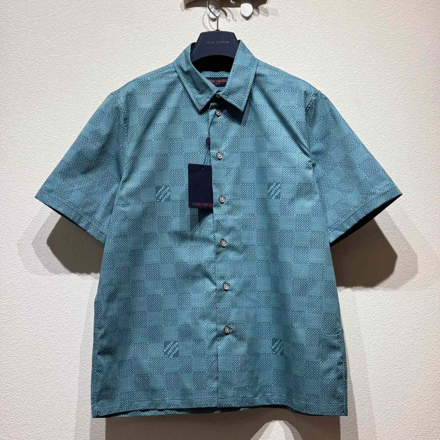 Louis Vuitton Printed Short-Sleeved Cotton Shirt   1AFQY0 - EUR FASHION