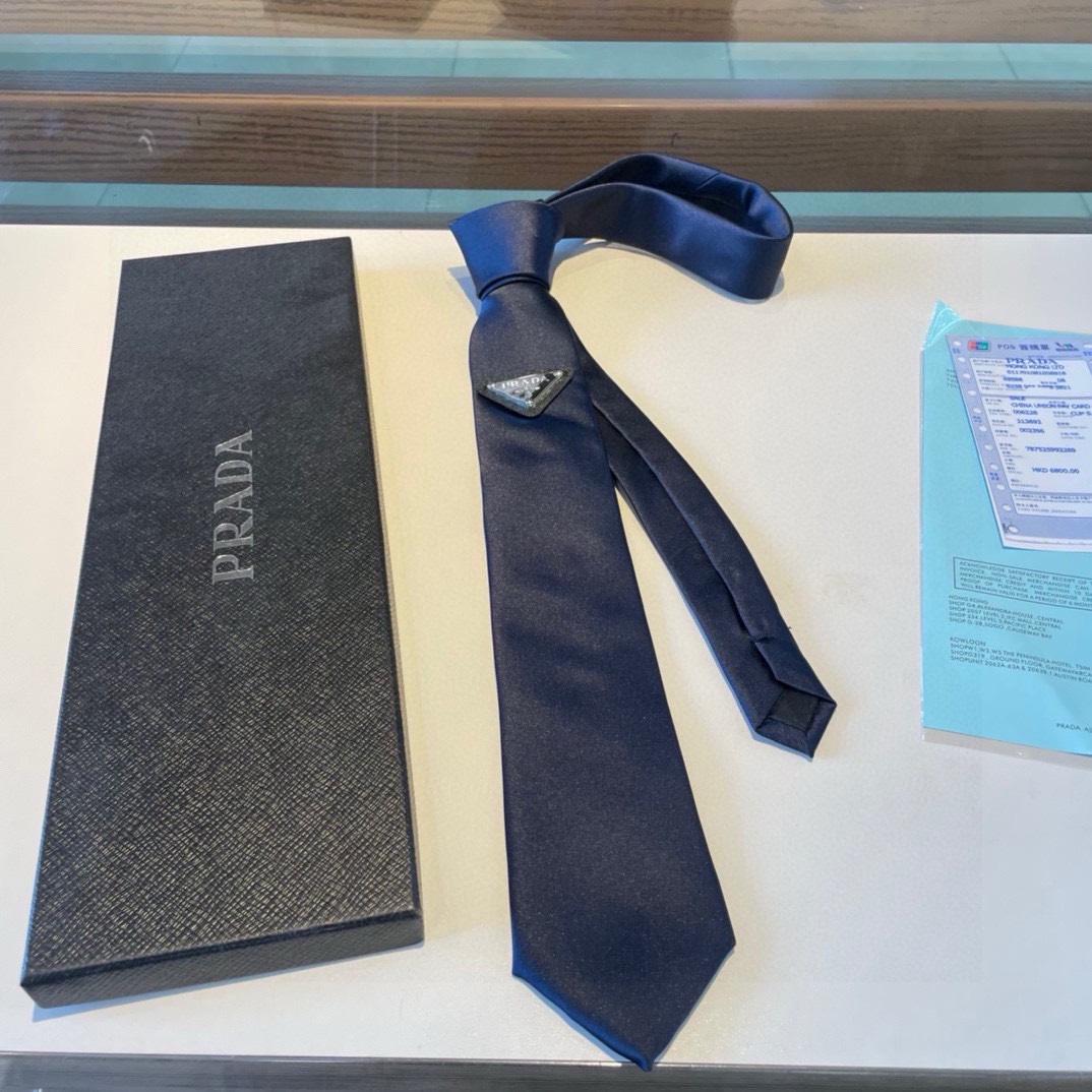 Prada Prada Logo Tie - EUR FASHION