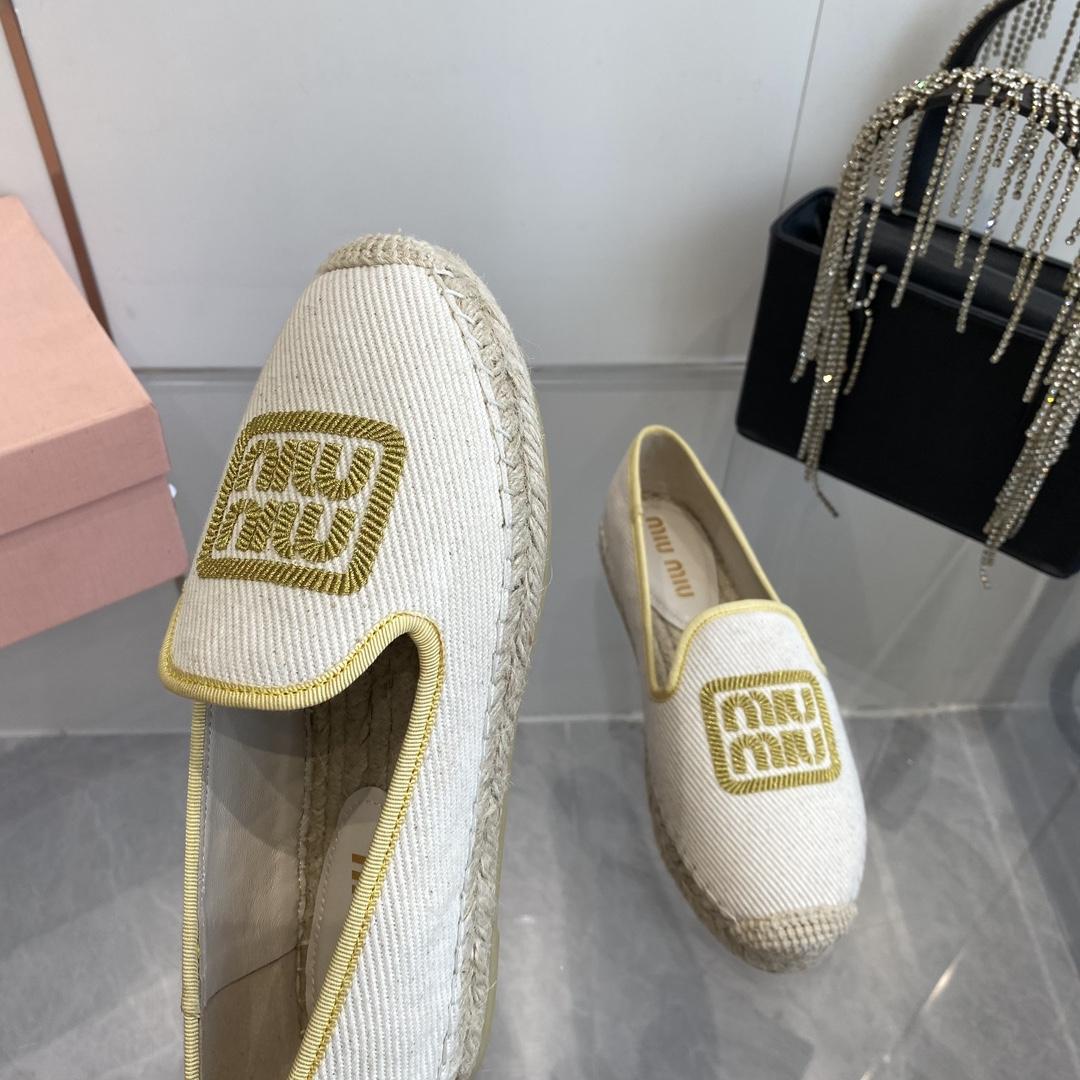 Miu Miu Cotton Drill Espadrilles - EUR FASHION